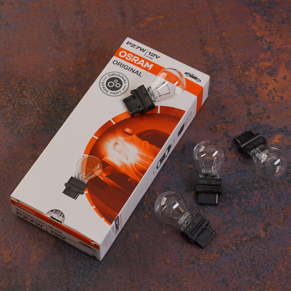 Bec indicator Osram 3156 P27W, 10 buc/pachet