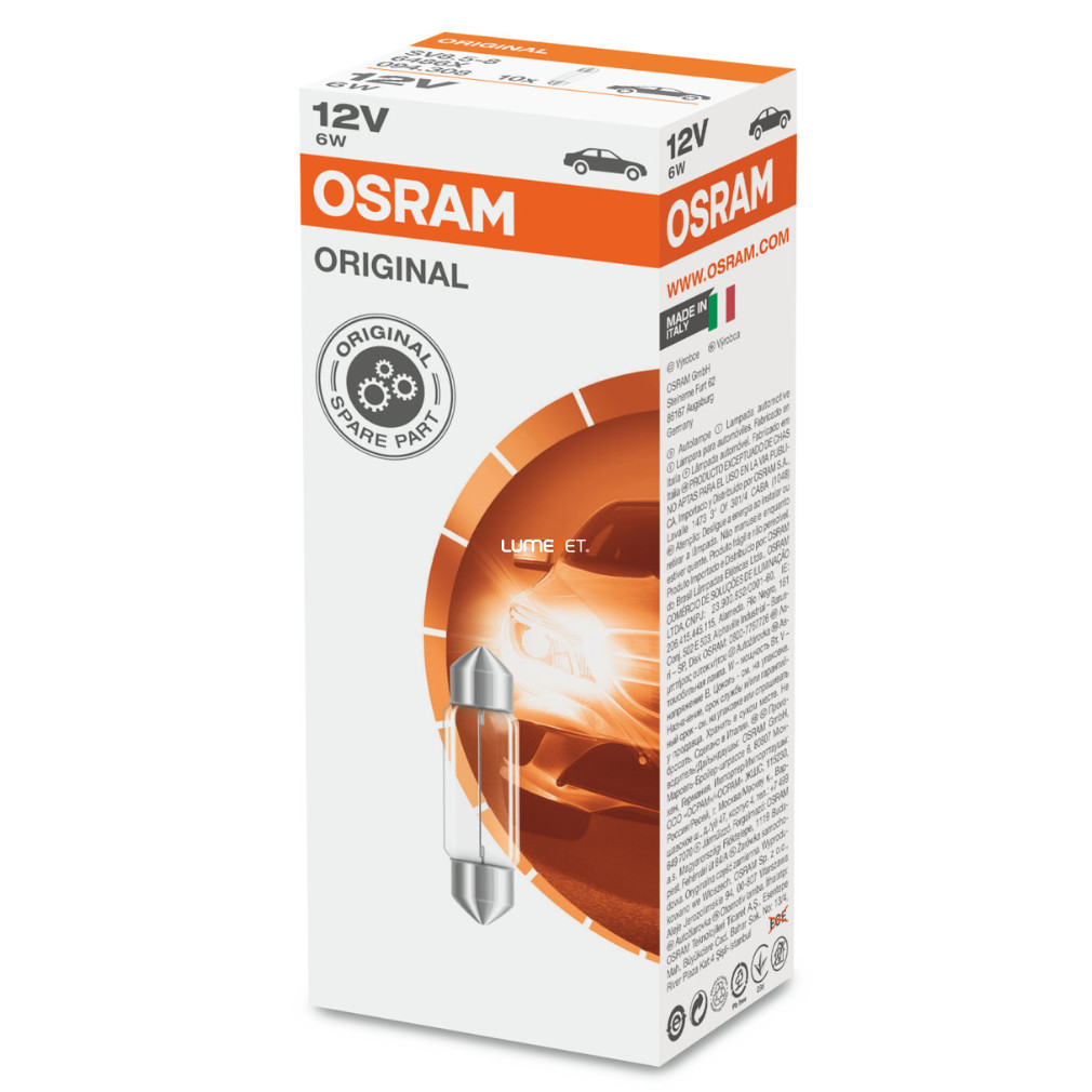 Osram 6486X STANDARD 6W 12V SV8,5-8 10 buc/pachet