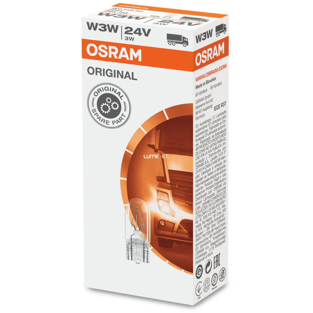 Osram Original Line 2841 W3W 24V bec de bord, 10 buc/pachet