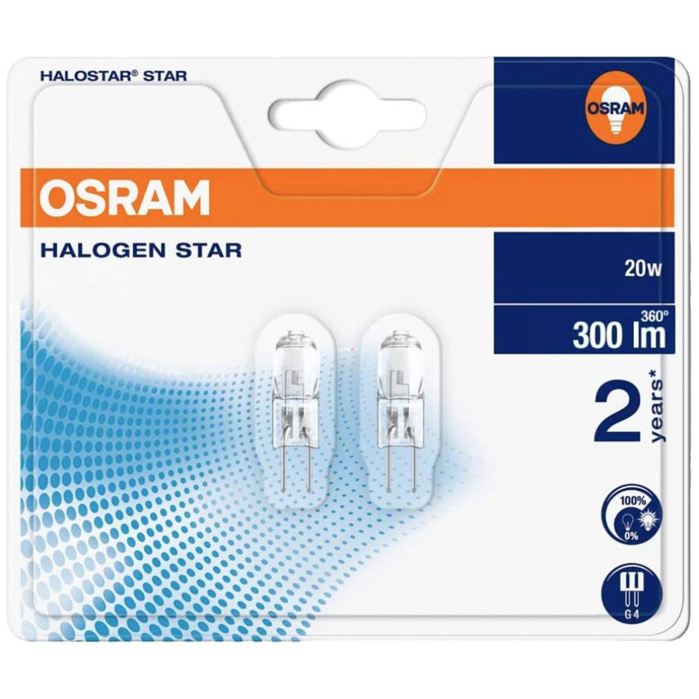 Osram Halostar Standard 64425 ST 20W 12V G4 2 buc./blister