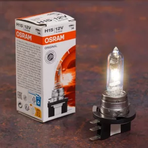   Far halogen Osram Original Line 12V H15, iluminare de calitate OEM, 64176 1 buc./cutie