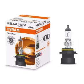   Bec halogen Osram Original Line 12V HB4A pentru faruri, 12 V, 51 W, 1095 lm, soclu P22d, durată de viață 1720 ore, calitate OEM, 9006XS, 1 buc./cutie
