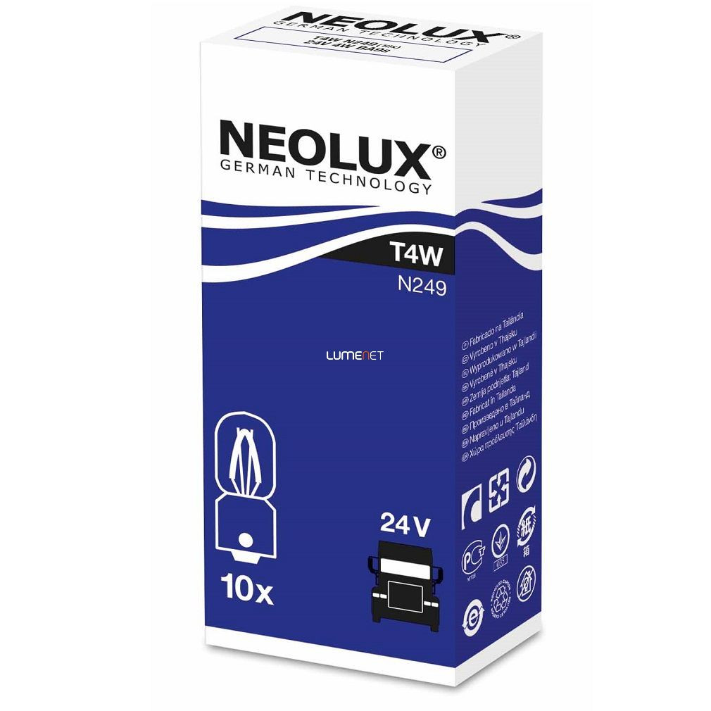 Neolux N249 T4W 24V indicator luminos 10 buc./pachet