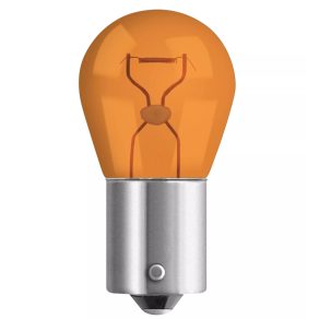   Bec indicator Neolux PY21W, 12 V, soclu BAU15s, lumină galbenă, design rezistent la vibrații, N581-02B, 2 bucăți/ambalaj blister