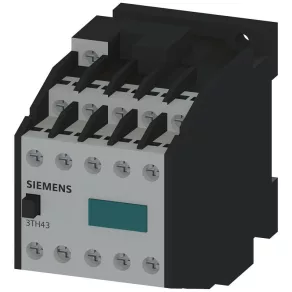   Contactor Siemens 3TH4355-0AG2, 10P 10A (AC15), 5NO+5NC, 110 V c.a., 50/60 Hz, cu prindere prin șuruburi