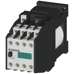   Contactor Siemens 3TH4262-0LB4, 8P 10A (AC15), 6NO+2NC, 24 VCC, cu varistor, cu racord cu șuruburi