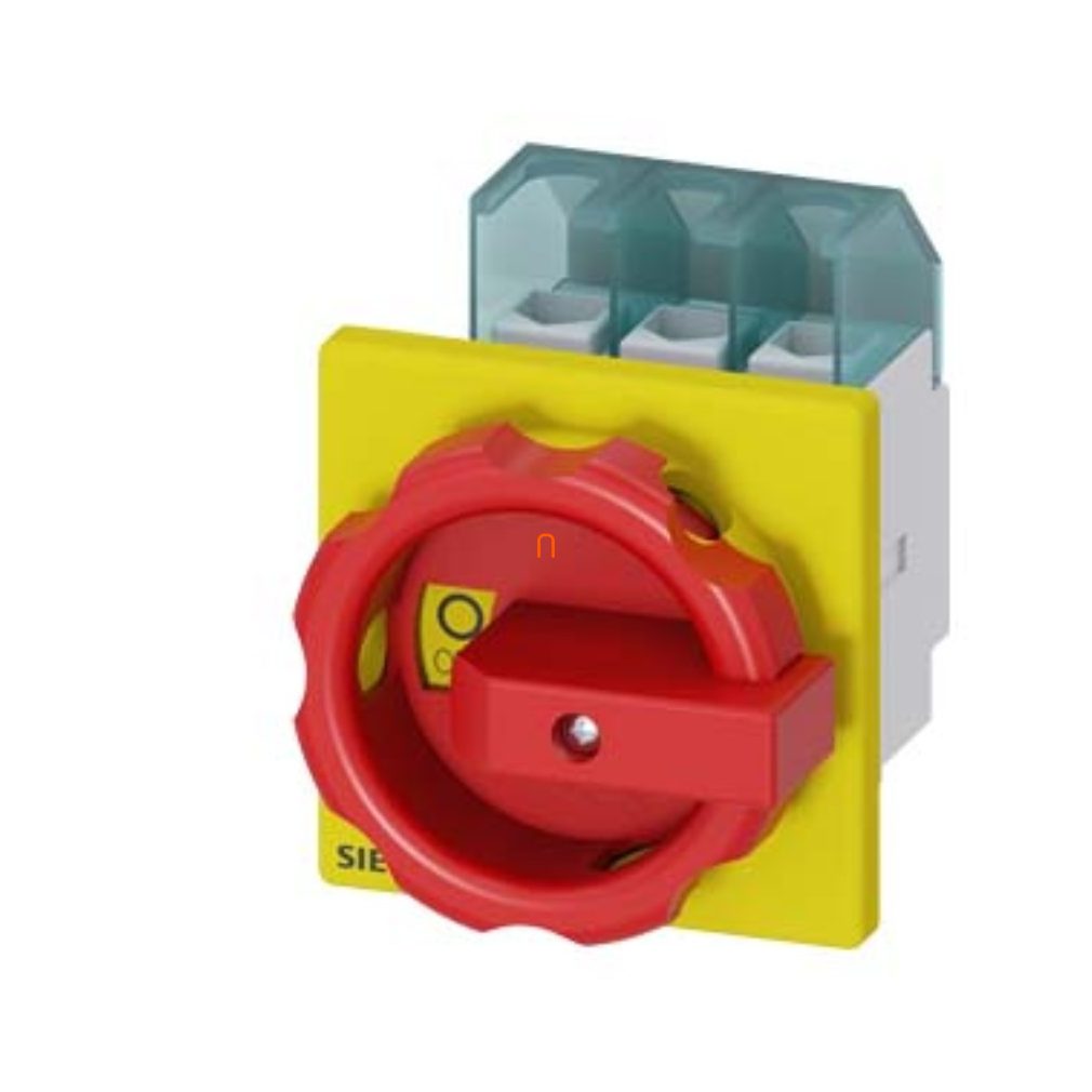 Siemens 3LD2103-0TK53 BE-KI comutator, 3P, 25A, pentru panou frontal, roșu/galben