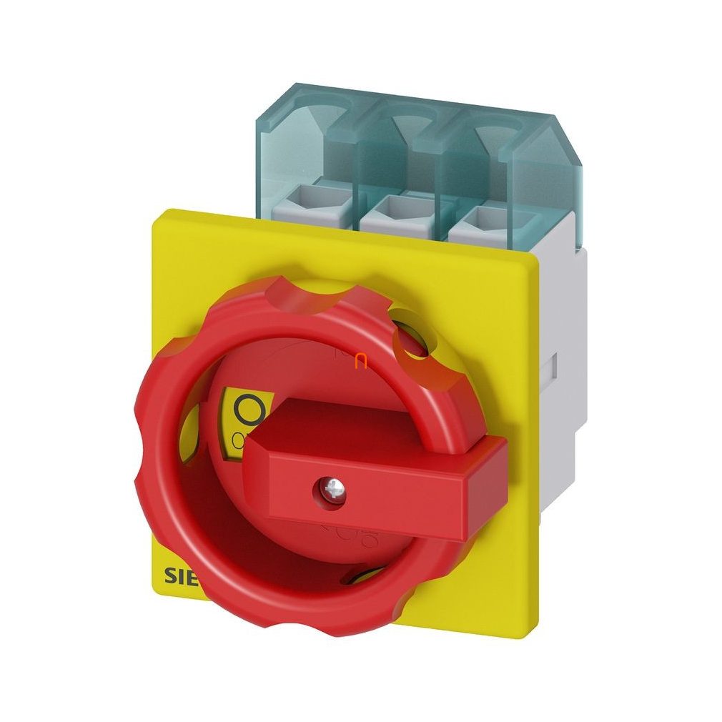 Siemens 3LD2203-0TK53 BE-KI comutator, 3P, 32A, pentru panou frontal, roșu/galben