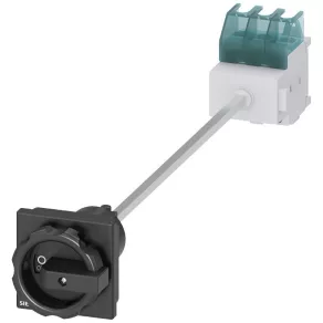   Întrerupător Siemens 3LD2113-0TK51, 3P, 25 A, cu acționare rotativă, negru