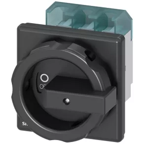   Întrerupător Siemens 3LD2504-0TK51, 3P, 63 A, pentru panou frontal, negru