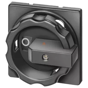   Manetă rotativă Siemens 3LD9284-1B + inel de blocare, cu încuietoare, negru, pentru 3LD2 63-125A