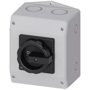   Întrerupător Siemens 3LD2165-3VB51, 6 poli, 25 A, în carcasă, negru