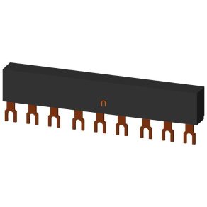   Șină combinată Siemens 3RV1915-1BB 3F pentru protecția motorului, 3 buc. cu ramificație de 45 mm, S00-S0