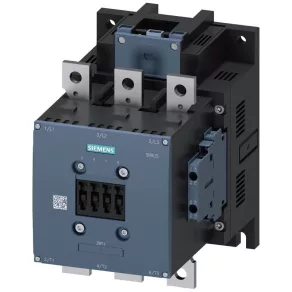   Contactor Siemens 3RT1064-6NB36, 110 kW/225 A, 21–27,3 V c.a./c.c., 2 NO + 2 NC, S10, bară colectoare