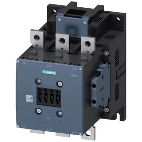   Contactor Siemens 3RT1065-6AP36, 132 kW/265 A, 220-240 V c.a./c.c., 2 NO + 2 NC, S10, cu șuruburi