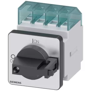   Comutator Siemens 3LD2022-0TK11, 3 poli, 16 A, pentru panou frontal, negru
