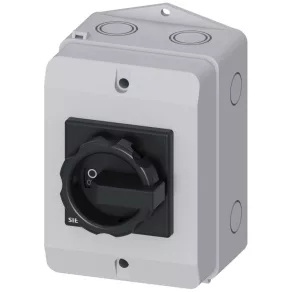   Întrerupător Siemens 3LD2064-1TC51, 3P+N, 16 A, în carcasă, negru
