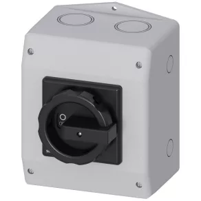   Întrerupător Siemens 3LD2565-1GP51, 3P, 63 A, +1NO+1NC, în carcasă, negru