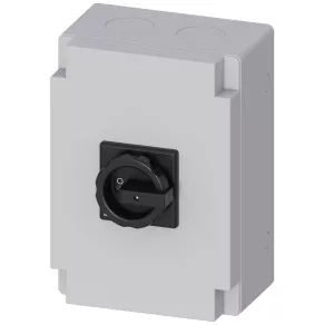   Întrerupător Siemens 3LD2766-1GP51, 3P, 100 A, +1NO+1NC, în carcasă, negru