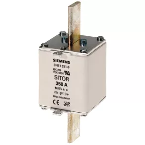   Siemens 3NE1334-2, siguranță cu cuțit, NH-2, 500 A gR/gS, 690 V c.a./440 V c.c., protecție cu semiconductori