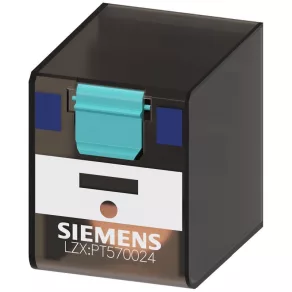 Relé Siemens LZX:PT570024, 4CO/6A, 24 Vcc, tip plug-in