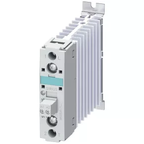   Relé cu semiconductori (SSR) Siemens 3RF2320-1AA04, 1x20 A/48-460 V c.a., alimentare 24 V c.c., cu radiator, cu șuruburi