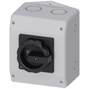   Întrerupător Siemens 3LD2565-1TC51, 3P+N, 63 A, în carcasă, negru
