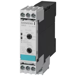   Relé de monitorizare a fazelor Siemens 3UG4513-1BR20, secvență, întrerupere, asimetrie, sensibilitate 5%.