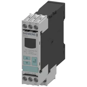   Relé de monitorizare a tensiunii Siemens 3UG4631-1AW30, ecran LCD, 24-240 V c.a./c.c., 0,1-60 V c.a./c.c., histerezis 0,1-30 V