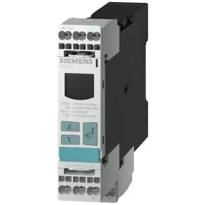   Relé de monitorizare a tensiunii Siemens 3UG4633-1AL30, ecran LCD, 17–270 V c.a./c.c., histerezis 0,1–150 V, 17–270 V c.a./c.c., întârziere 0,1–20 s