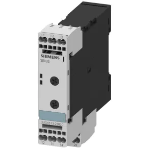   Relé de monitorizare a fazelor Siemens 3UG4513-2BR20, secvență, întrerupere, asimetrie, sensibilitate 5%, cu arc