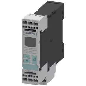   Relé de monitorizare a curentului Siemens 3UG4621-2AW30, ecran LCD, 24-240 V c.a./c.c., 3-500 mA c.a./c.c., histerezis 0,1-250 mA, conexiune cu arc