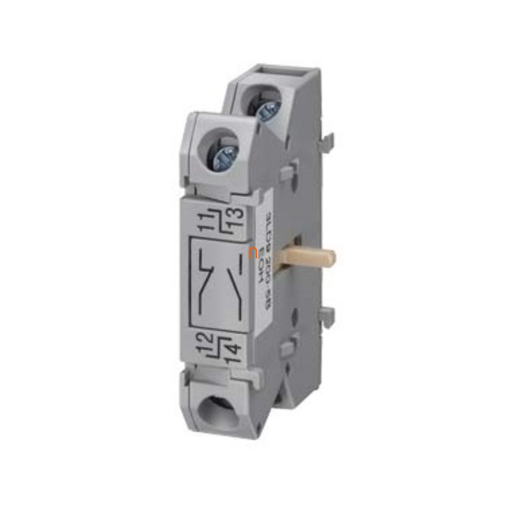 Siemens 3LD9200-5BF 1NO+1NC contact auxiliar, închidere întârziată, deschidere Siemens, contacte aurite, panou frontal pentru 3LD2