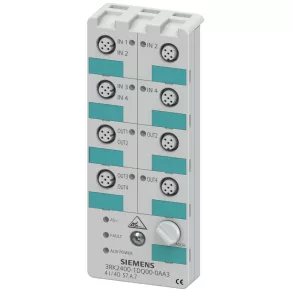   Siemens 3RK2400-1DQ00-0AA3 AS-I compact K60 digital A/B (Spec. V3.0) slave, 4 intrări digitale/4 ieșiri digitale, 8xM12, Y-II
