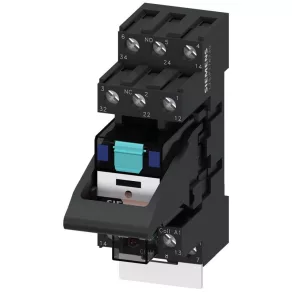   Siemens LZS:PT3A5L24 releu + soclu, modul LED cu diodă de protecție, 3CO/10A, 24 Vcc, cu fixare prin șurub