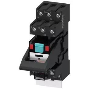   Siemens LZS:PT3A5R24 releu + soclu, modul LED cu diodă de protecție, 3CO/10A, 24 V c.a., cu prindere prin șuruburi