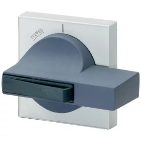   Manetă rotativă Siemens 8UC7210-6BD cu cuplaj pentru ușă, placă frontală de 75x75 mm, manetă gri de 62 mm