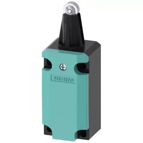   Comutator de capăt de cursă Siemens 3SE5112-0CD02, cap de apăsare cu rolă de oțel, 1NO+1NC (cu acțiune instantanee), carcasă metalică, 40 mm