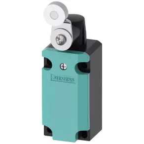   Comutator de capăt de cursă Siemens 3SE5112-0CH02, braț cu rolă din oțel, 1NO+1NC (cu acțiune instantanee), carcasă metalică, 40 mm