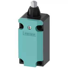   Comutator de capăt de cursă Siemens 3SE5112-0LC02, cu buton, 1NO+2NC (cu acțiune instantanee), carcasă metalică, 40 mm