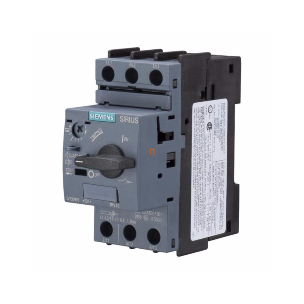 Siemens 3RV2011-1JA10 motorvédő, 7 - 10A, S00, csavaros