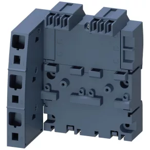   Siemens 3RV2917-1A, șină trifazată pentru 2 protecții de motor (S00, S0), cu intrare pe partea stângă, cu terminal de capăt (3RV2917-6)
