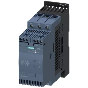   Siemens 3RW3036-1BB04 starter cu demarare progresivă, 22 kW/45 A, 24 V c.a./c.c., S2, cu prindere prin șuruburi