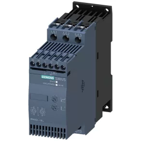   Demaror cu cuplaj progresiv Siemens 3RW3028-1BB04, 18,5 kW/38 A, 24 V c.a./c.c., S0, cu prindere prin șuruburi