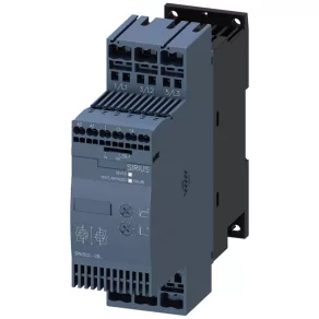   Dispozitiv de pornire progresivă Siemens 3RW3026-2BB04, 11 kW/25 A, 24 V c.a./c.c., S0, cu conexiune cu arc