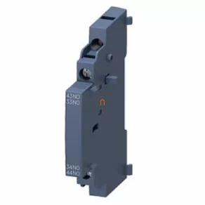   Contact auxiliar Siemens 3RV2901-1B, montare laterală, 2NO, pentru S00-S3, cu fixare prin șurub