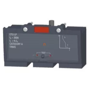   Disjunctor Siemens 3VT9225-6AC00, 3P 250 A, ETU, LI, cu curenți de scurtcircuit I_r și I_i reglabili, pentru protecția echipamentelor și a cablurilor, compatibil cu seria 3VT2