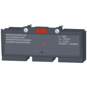  Dispozitiv de declanșare Siemens 3VT9363-6AC00, 3P 603A, ETU, LI, cu setare Ir și Ii, pentru protecția echipamentelor și a cablurilor, pentru 3VT3
