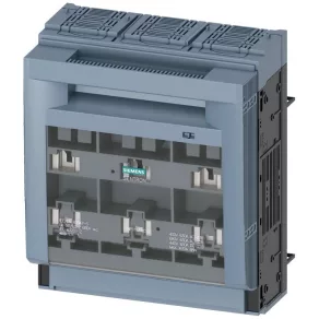   Secționator Siemens 3NP1163-1BC10, 3P, NH-3, pentru șină de 60 mm, cu conector cu clemă
