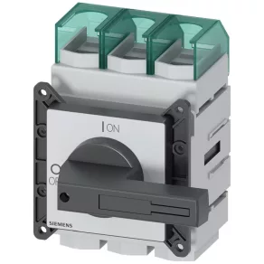   Întrerupător Siemens 3LD2305-0TK11, 3P, 160 A, pentru panou frontal, negru